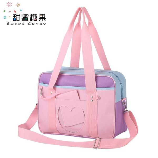 

duffel bags japan style love jk uniform student bag sweet girl portable