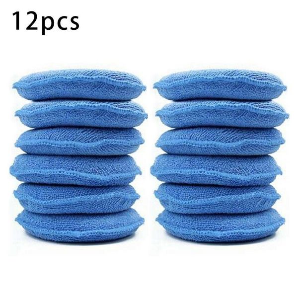 

car sponge wax waxing 12pcs 5 inches accessories cleaning pad detailing foam parts