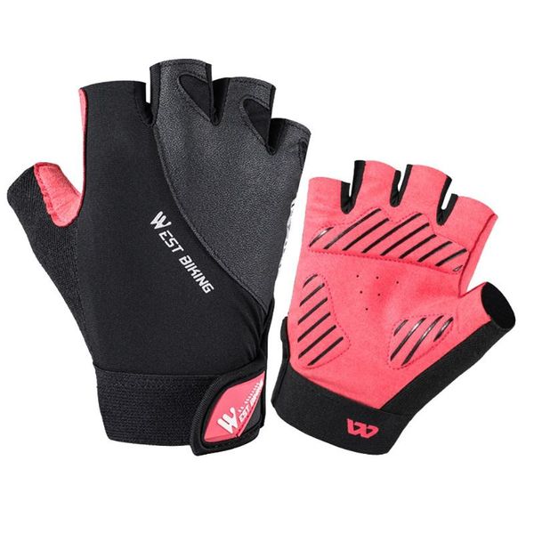 

cycling gloves non-slip thin west biking bicycle bike breathable finger, Black
