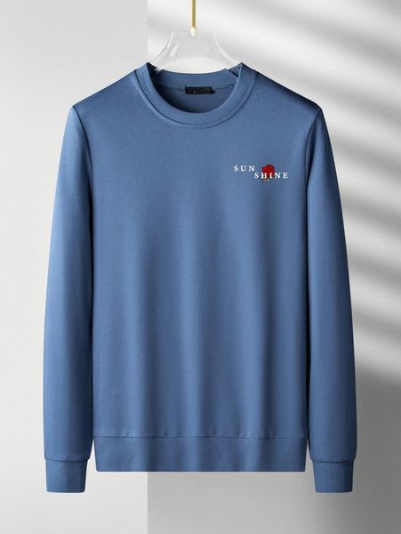 

men letter & floral pattern pullover s9eh#, Black