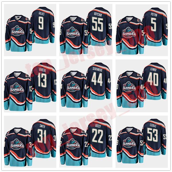 

vintage new york islanders jersey 12 josh bailey 13 mathew barzal 16 andrew ladd 5 denis potvin 19 bryan trottier 31 billy smith hockey, Black;red