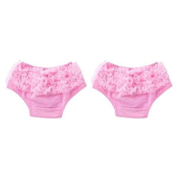

pack pink baby girl ruffle bloomers panties diaper cover shorts, Black