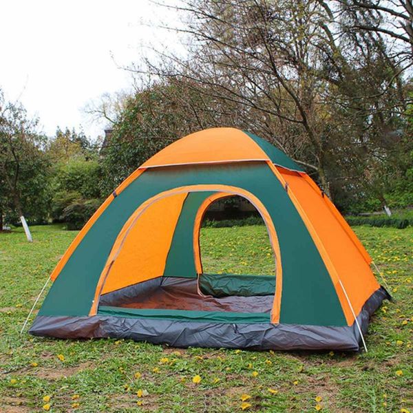 

tents and shelters outdoor camping accessories -up tent 3-4 people oxford cloth lightweight waterproof layer portable bag for