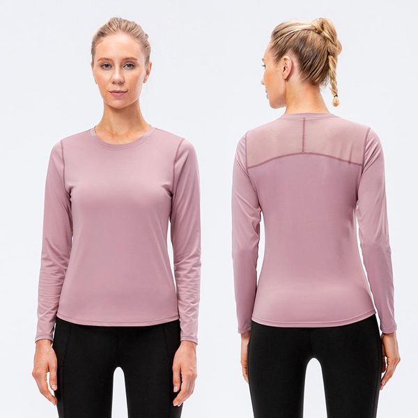 

yoga outfit women long-sleeve sport t shirts autumn winter gym quick-drying breathable running fitness wear