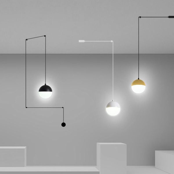 

pendant lamps 2021 acrylic ball lights dyi minimalism modern led for living room dining hanging decoration light 9w