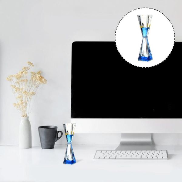 

other clocks & accessories liquid quicksand timer unique hourglass decor novelty table desk