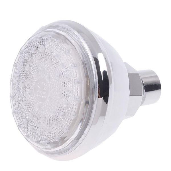 

bathroom shower heads led can be rotated small spray colorful self-discoloration round pattern light