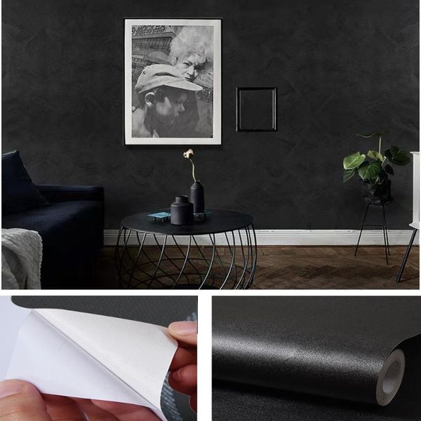 

classic black and white self-adhesive wallpaper living room kitchen cabinet counterdecoration sticker pvc contact paper diy wallpapers