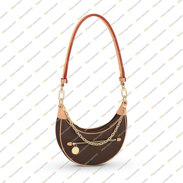 

ladies fashion designe luxury vintage loop bag shoulder bags handbag saddle bagss 5a m81098 crossbody purse pouch