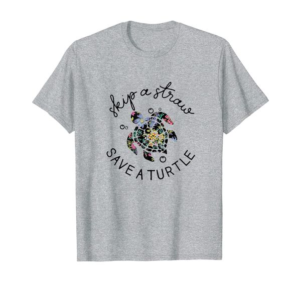 

skip a straw save a turtle t-shirt save turtles shirt, White;black