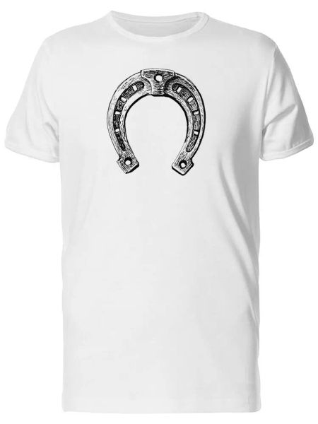 

Horseshoe Vintage Sketch Men's Tee -Image by Shutterstock, White;black