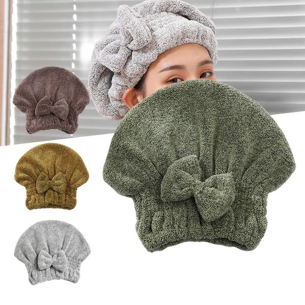 

towel hair drying ultra absorbent convenience quick dry turban wrap for women wet stock home textile