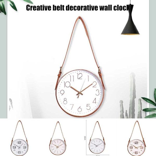 

novelty belt wall clock mute decorative for home ju8 clocks