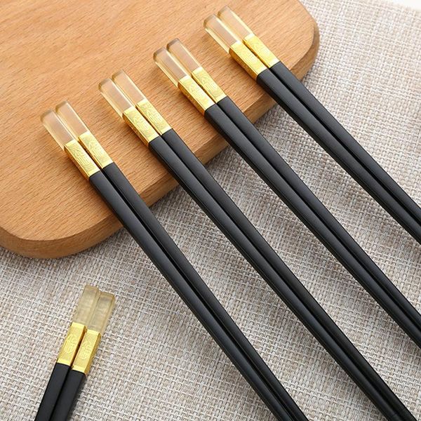 

chopsticks stainless steel metal 1 pair of antiskid household kitchenware sushi cherry blossom sticks tools