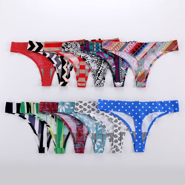 

women seamless panties printed ice silk underwear g-string thong underpants ultra-thin lingerie briefs hipster intimates large stock, Black;pink