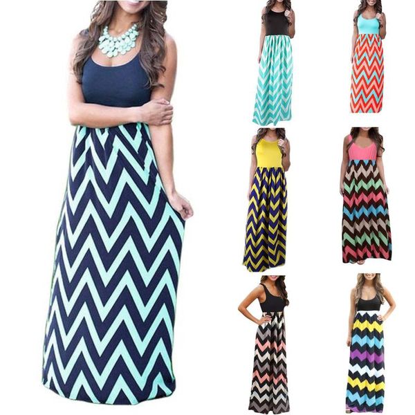 

casual dresses women's striped long boho dress lady beach summer sundrss maxi off the shoulder #g2, Black;gray
