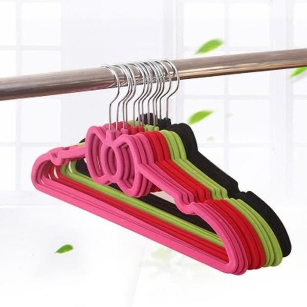 

hangers & racks windproof hanger velvet multifunction plastic towel display home closet belt scarf non slip drying clothes rack