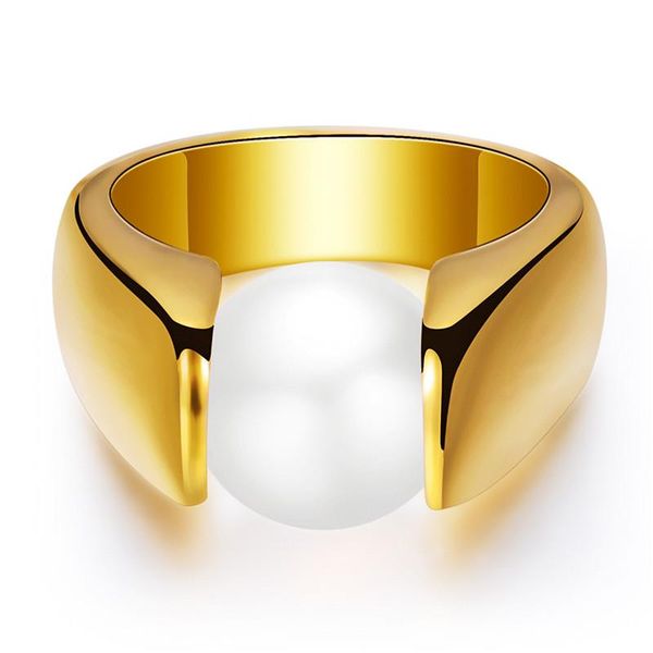 

wedding rings stainless steel round bead for women jewelry silvery black opals ring female vintage white lady couple wedidng, Slivery;golden