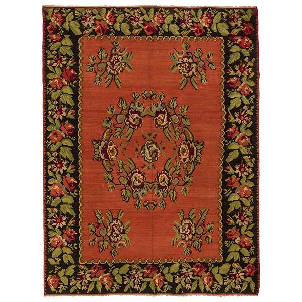 

floral medallion embroidered green flowers printed short pile fabric soft fur black framed orange rugs carpets for home