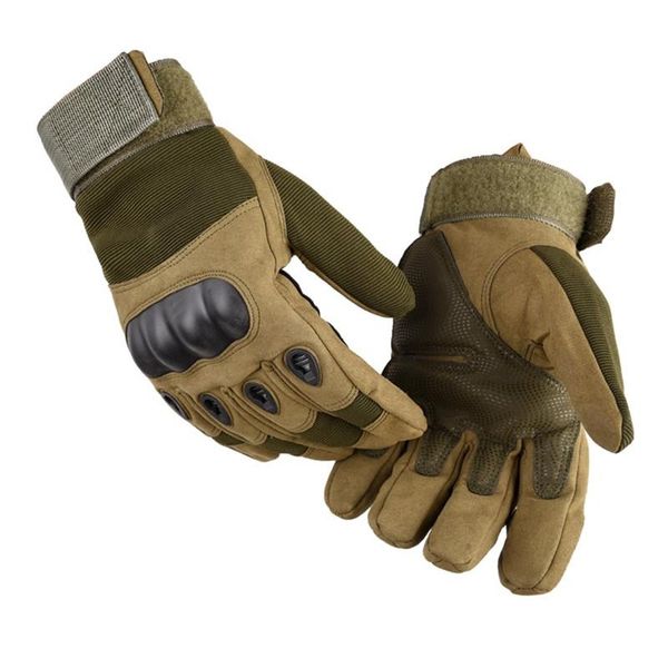 

cycling gloves men's full finger military tactical motorcyclist paintball shooting combat driving hunting, Black