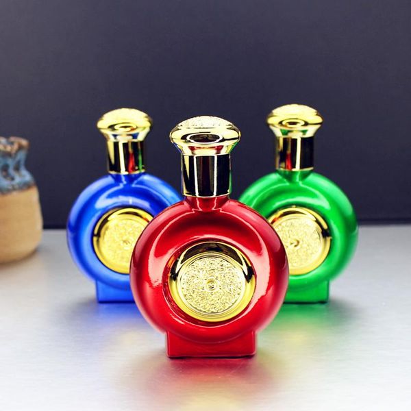 

storage bottles & jars 5pcs/lot 30ml refillable thick glass round bottle perfume atomizer cosmetic empty spray container