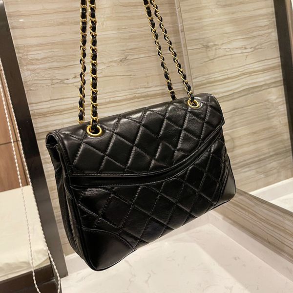 

27c womens vintage classic flap shopping bags 21ss luxurys designers calfskin fawn grain cowhide crossbody bucket shoulder larger capacity m
