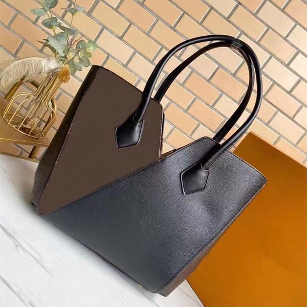 

classic brown totes high-capacity women's bag ladies designer composite bags lady clutch shoulder tote female purse wallet stitching st