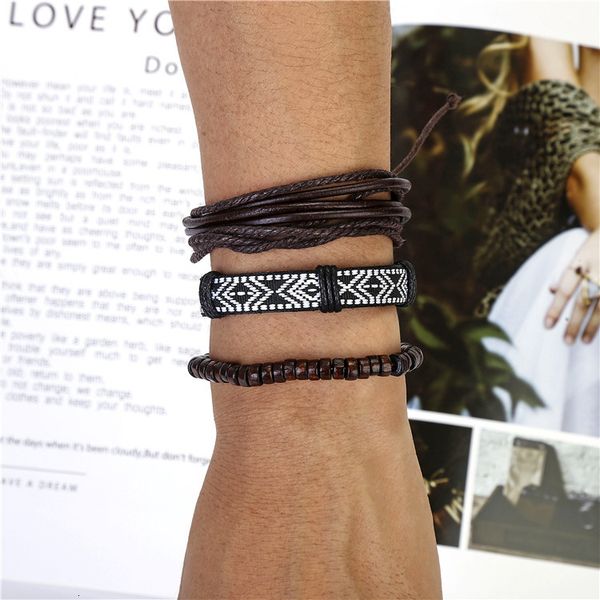 

design bracelet fashion simple suit woven leather punk men's, Golden;silver