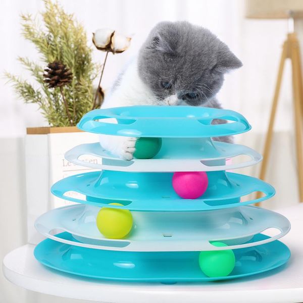 

cat toys pet track ball dish funny disk interactive amusement plate toy game play disc turntable