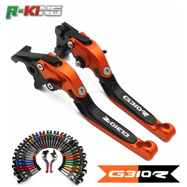 

motorcycle brakes for g310r g 310r 2021 cnc accessories folding extendable brake clutch levers logo g310 r