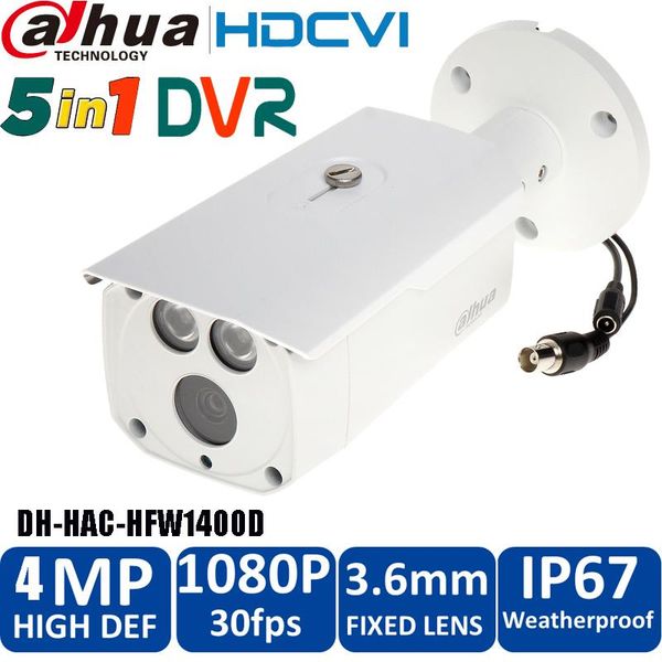 

original dahua 4mp hdcvi camera dh-hac-hfw1400dp ir security cctv distance 80m hac-hfw1400dp cvi ip cameras