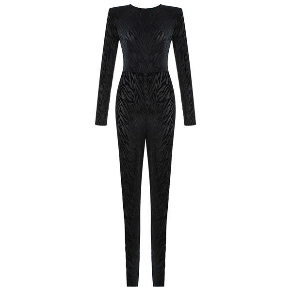

autumn turtleneck women jumpsuit long sleeve skinny casual womens rompers black fitness overalls winter clothing 210515, Black;white