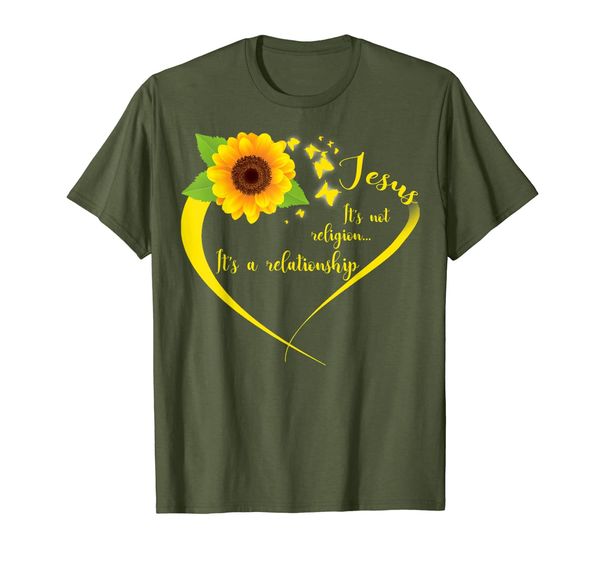 

Jesus It' Not Religion It' A Relationship Sunflower Tshirt T-Shirt, Mainly pictures