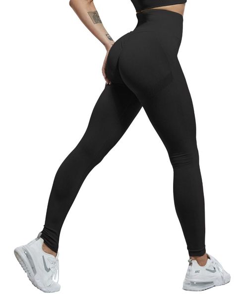

women's leggings push up women high waist fitness bubble bulegging gym sport leggins workout jeggings, Black