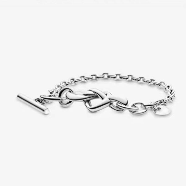 Bracciale a catena a forma di serpente con fili di perline in argento sterling 925 adatto per perline con ciondoli Pandora, gioielli da donna, regalo di lusso