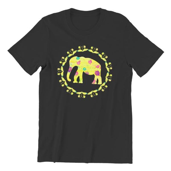 

men's t-shirt watercolor elephant silhouette retro export quality to usa size tshirts 75034 t-shirts, White;black