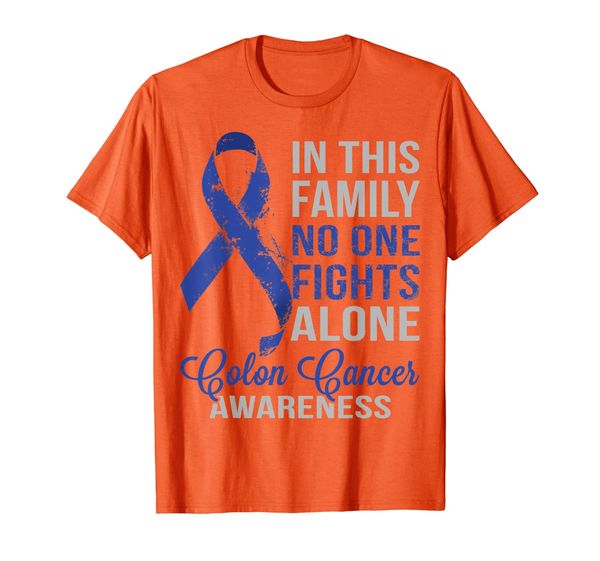 

dark blue ribbon - in this family no one fights alone, White;black