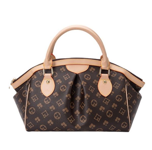 

bucket handbag women bags handbags wallets for letter flower printing leather chain bag crossbody and shoulder men backpack