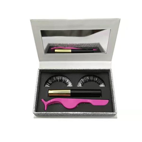 

false eyelashes 3d magnetic waterproof and sweat-proof liquid eyeliner eyelash 5 pairs of