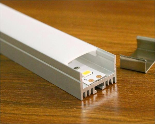 

lamp covers & shades qsg-2318;led aluminum profile(anodized silver color) with pc cover;for flexibe or hard led strips