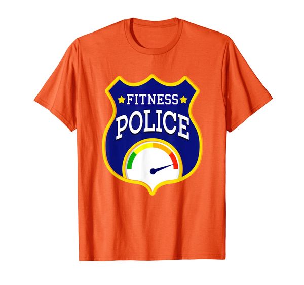 

funny fitness police t-shirt, White;black