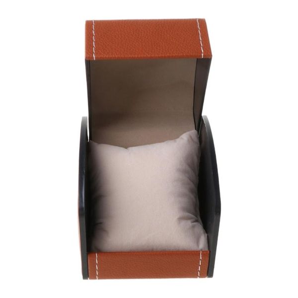 

jewelry pouches, bags ywengouy luxury faux leather watch box with pillow package case bracelet stand holder, Pink;blue