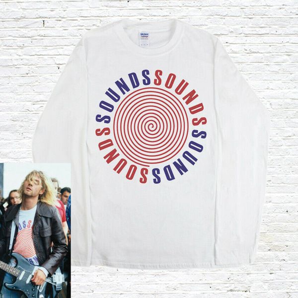 

suoni maglia maniche lunghe ( worn by kurt cobain), White;black