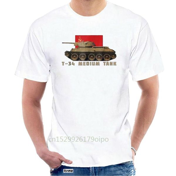 

men's t-shirts t34 russian tank t shirt art gift soviet russia tanks tee 2021 fashion round neck clothes casual tees @123780, White;black