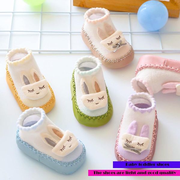

first walkers children's floor socks non-slip soft bottom summer spring and autumn cotton cartoon baby toddler shoes cute early educati