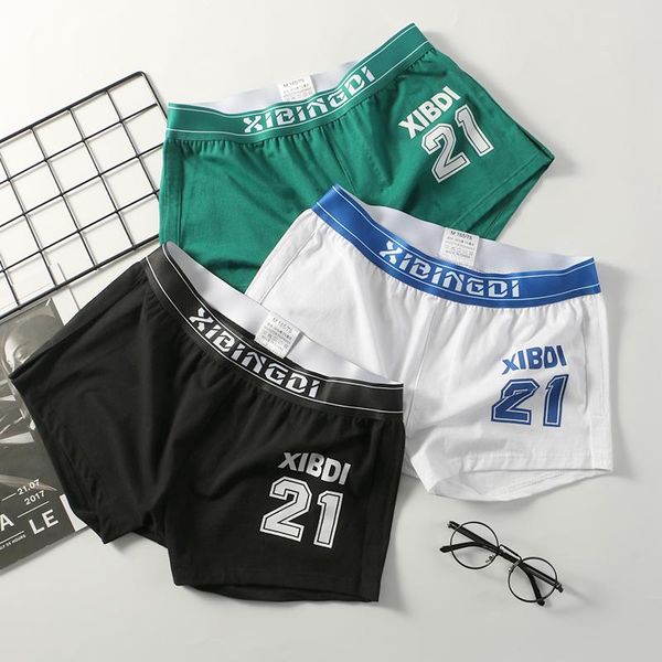 

underpants men's underwear baggy aro pants pure cotton flat angle summer comfortable large sports trend boxer shorts, Black;white