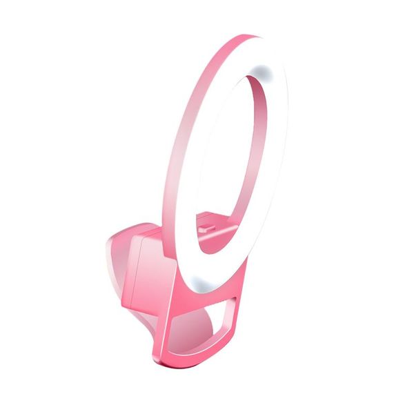 

flash heads selfie ring light clip on fill rechargeable for phone laptablet usb charging