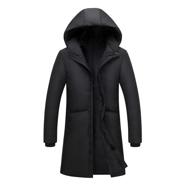 

men's long warm et, cotton rain autumn high-quality black down coat, new in 2021