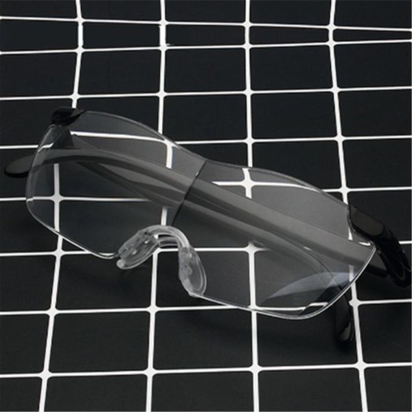 

sunglasses magnifying 1.6 times +250 degrees reading glasses magnifies glass men women frameless presbyopic big vision 250%, White;black