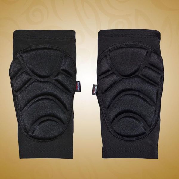

pair of professional breathable sports elbow pads exercise ski support basketball volleyball arm sleeve protection (xs, & knee, Black;gray